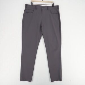 Mizzen Main Helmsman 5 Pocket Pant Mens 36x32 Charcoal Gray Slim‎ Stretch